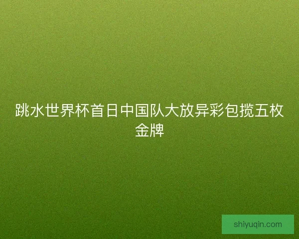 跳水世界杯首日中国队大放异彩包揽五枚金牌 跳水世界杯首日中国队大放异彩包揽五枚金牌